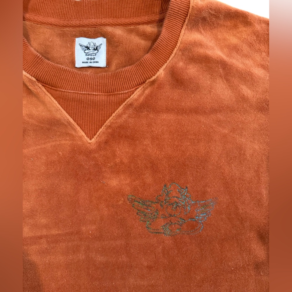 BOYS LIE HEARTBREAK GONE VIRAL VELOUR SWEATSHIRT - Picture 9 of 11
